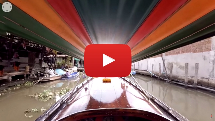 360 video: Boat Ride through Khlong Lat Mayom, Bangkok, Thailand