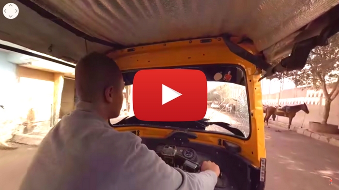 360 video: Rickshaw Ride in Giza, Cairo, Egypt